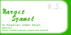 margit szamel business card