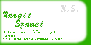 margit szamel business card